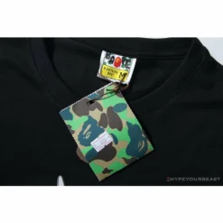 Hypeyourbeast Clothes BAPE NYC New York Limited Purple Camouflage Ape Head Tee Shirt'BLACK'