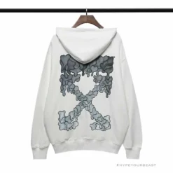HypeYourBeast Hoodies & Jackets Off White Hoodie White GREY