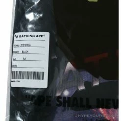 Hypeyourbeast Clothes BAPE Universe Solar System Ape Man Head Tee Shirt'BLACK'