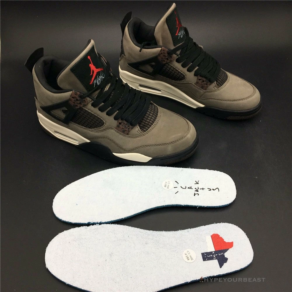 Hypeyourbeast Travis Scott X Air Jordan 4 Dark Mocha