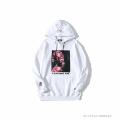 Hypeyourbeast BAPE Marilyn Monroe Powder Camouflage Hoodie 'WHITE'