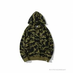 HypeYourBeast BAPE Camouflage Kangaroo Hooded Hoodie Green Clothes