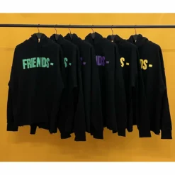 HypeYourBeast Hoodies & Jackets Vlone Green And Black Friends Hoodie