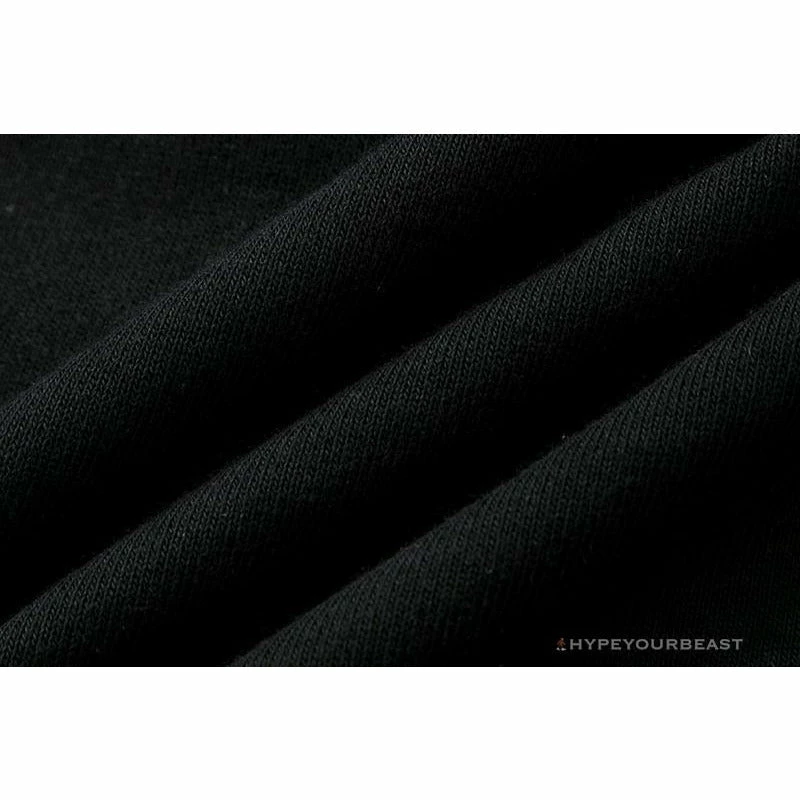 Hypeyourbeast BAPE Classic Ape Head Embroidered Standard Cotton Terry Pants 'BLACK' Clothes