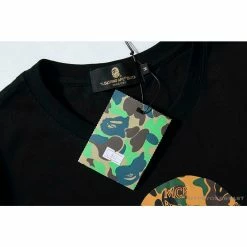Hypeyourbeast BAPE X MCM Camouflage Ape Head Tee Shirt'BLACK'