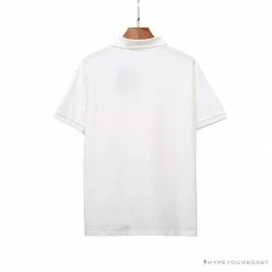 Hypeyourbeast Clothes BAPE Classic Ape Head Print Versatile Polo Shirt 'WHITE'