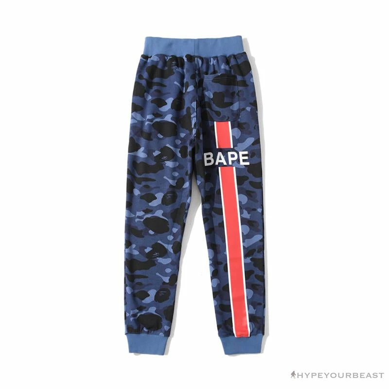 Hypeyourbeast BAPE X PSG Paris Saint-Germain Camouflage Blue Pants Clothes