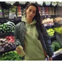 Hypeyourbeast Supreme Box Logo Hoodie Lime Green