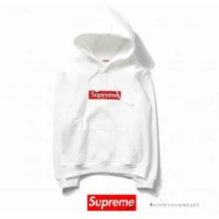 Hypeyourbeast Supreme Box Logo Hoodie White Red