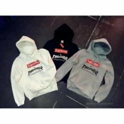 Hypeyourbeast Supreme X Thrasher Hoodie Black Hoodies & Jackets