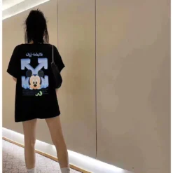 Hypeyourbeast OFF-WHITE Disney Spring X Summer Mickey Arrow Tee Shirt'BLACK' T-Shirts