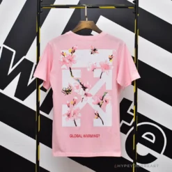 Hypeyourbeast OFF-WHITE Sakura Tee Shirt'PINK' T-Shirts