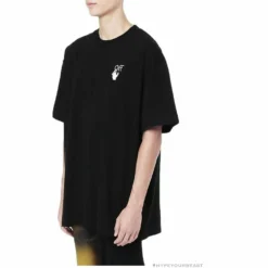 Hypeyourbeast T-Shirts OFF-WHITE Hand Shake Tee Shirt'BLACK'
