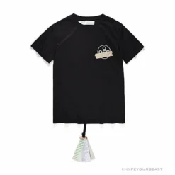 Hypeyourbeast OFF-WHITE Explosive Strip Basic Arrow Tee Shirt 'BLACK'