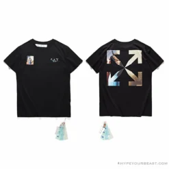 Hypeyourbeast T-Shirts OFF-WHITE The Kiss Tee Shirt'BLACK'