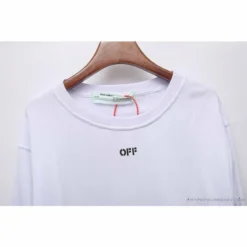 Hypeyourbeast OFF-WHITE Classic Basic Cotton Terry Long Sleeve Shirt'WHITE'