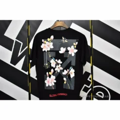 Hypeyourbeast OFF-WHITE Sakura Tee Shirt'BLACK' T-Shirts