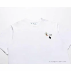 Hypeyourbeast T-Shirts OFF-WHITE Takashi Murakami Sunflower Tee Shirt'WHITE'
