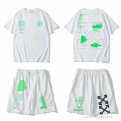 Hypeyourbeast OFF-WHITE Golden Ratio Shorts'WHITE'