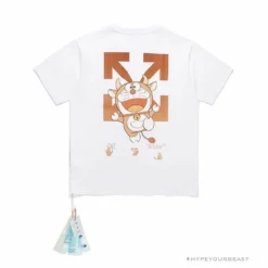 Hypeyourbeast OFF-WHITE Year Of The Ox Doraemon Arrow Tee Shirt'WHITE'