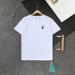 Hypeyourbeast OFF-WHITE Gradient Classic Cross Arrow Tee Shirt 'WHITE'