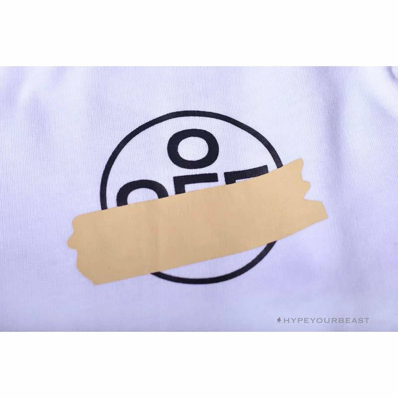 Hypeyourbeast Pants OFF-WHITE Explosive Strip Basic Arrow Shorts 'WHITE'