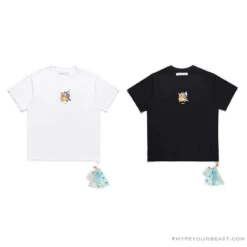 Hypeyourbeast T-Shirts OFF-WHITE Cat And Mouse Tee Shirt'BLACK'