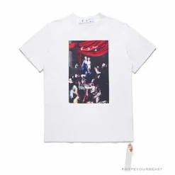 Hypeyourbeast OFF-WHITE Baroque Angel Religious Painting Tee Shirt 'WHITE'