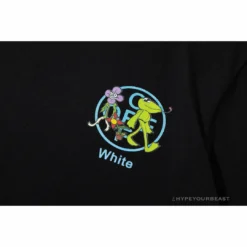 Hypeyourbeast OFF-WHITE Floral And Frog Pattern Tee Shirt'BLACK' T-Shirts