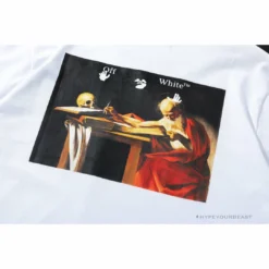 Hypeyourbeast T-Shirts OFF-WHITE Skull And Writing Tee Shirt'WHITE'