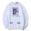 Hypeyourbeast Shirts OFF-WHITE Classic Wave Oil Painting Cotton Terry Long Sleeve Shirt 'WHITE'