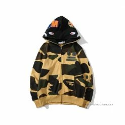 Hypeyourbeast Bape Camo Hoodie Yellow