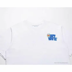 Hypeyourbeast OFF-WHITE Doraemon Stereo Arrow Tee Shirt WHITE T-Shirts