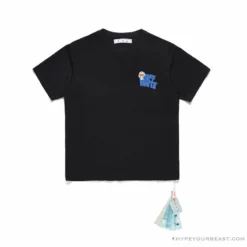 Hypeyourbeast OFF-WHITE Doraemon Stereo Arrow Tee Shirt BLACK T-Shirts