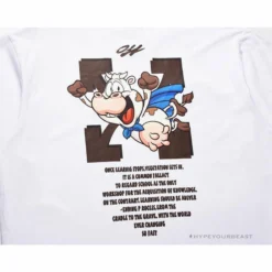 Hypeyourbeast T-Shirts OFF-WHITE Arrow Flying Cow Tee Shirt'WHITE'
