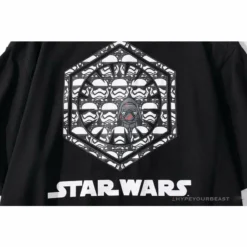 Hypeyourbeast BAPE X Star Wars Collaboration Black Warrior Tee Shirt'BLACK'