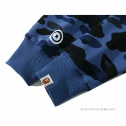 Hypeyourbeast Clothes BAPE Camo Hoodie Shark Head'NAVY BLUE'