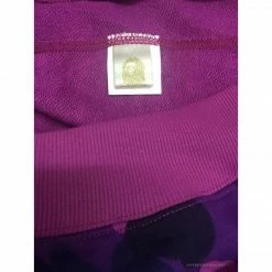 Hypeyourbeast BAPE Shark Head Classic Embroidered Camouflage Zip-Up Hoodie'PURPLE' Clothes