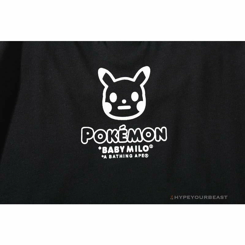 Hypeyourbeast Clothes BAPE Pokémon Co-branded Ape Head Tee Shirt 'BLACK'