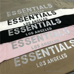 HypeYourBeast FOG Essentials Tee Shirt ‘Los Angeles’ BROWN T-Shirts