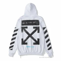 HypeYourBeast Off White Hoodie Seeing Things White Hoodies & Jackets