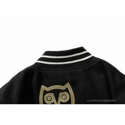 Hypeyourbeast BAPE OVO Patchwork Baseball Owl Jacket Clothes