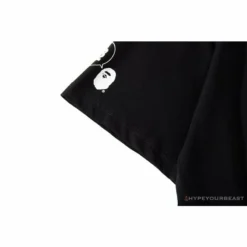 Hypeyourbeast BAPE Ape Man Head 28th Anniversary Camouflage Color Block Tee'BLACK'