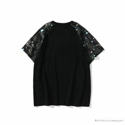 Hypeyourbeast Clothes BAPE Baby Milo Galaxy Astronaut Luminous Tee Shirt 'BLACK'