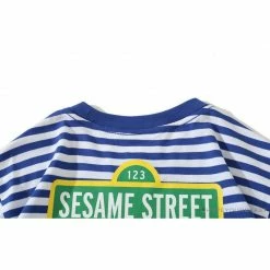 Hypeyourbeast Clothes BAPE Baby Milo Sesame Street Striped Tee Shirt'BLUE'