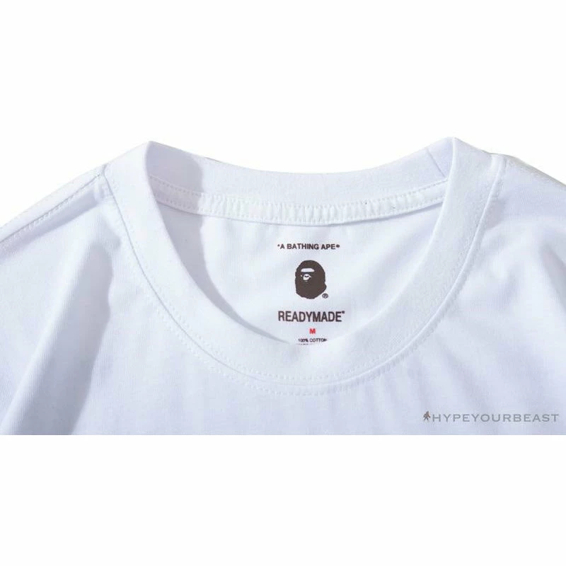 Hypeyourbeast Clothes BAPE Readymade Small Bee Camouflage Letter Tee Shirt 'PINK'