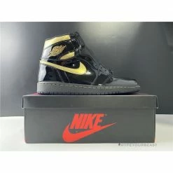 Hypeyourbeast Air Jordan 1 High 'Black Metallic Gold'