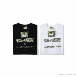 Hypeyourbeast BAPE Little Ape Head Tom And Jerry Chase Tee Shirt'WHITE' Clothes
