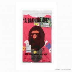 Hypeyourbeast BAPE Little Ape Head Colorful Classic Tee Shirt'PINK' Clothes