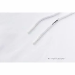 HypeYourBeast Off White Hoodie Red Orange - White Hoodies & Jackets